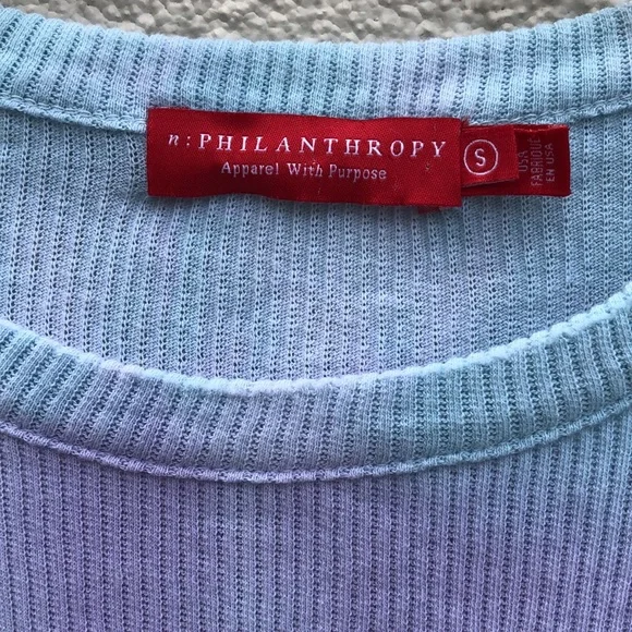 NWOT! - n:PHILANTHROPY Suri Pastel 100% Cotton Tie Dye Short Sleeve Bodysuit - Picture 3 of 10